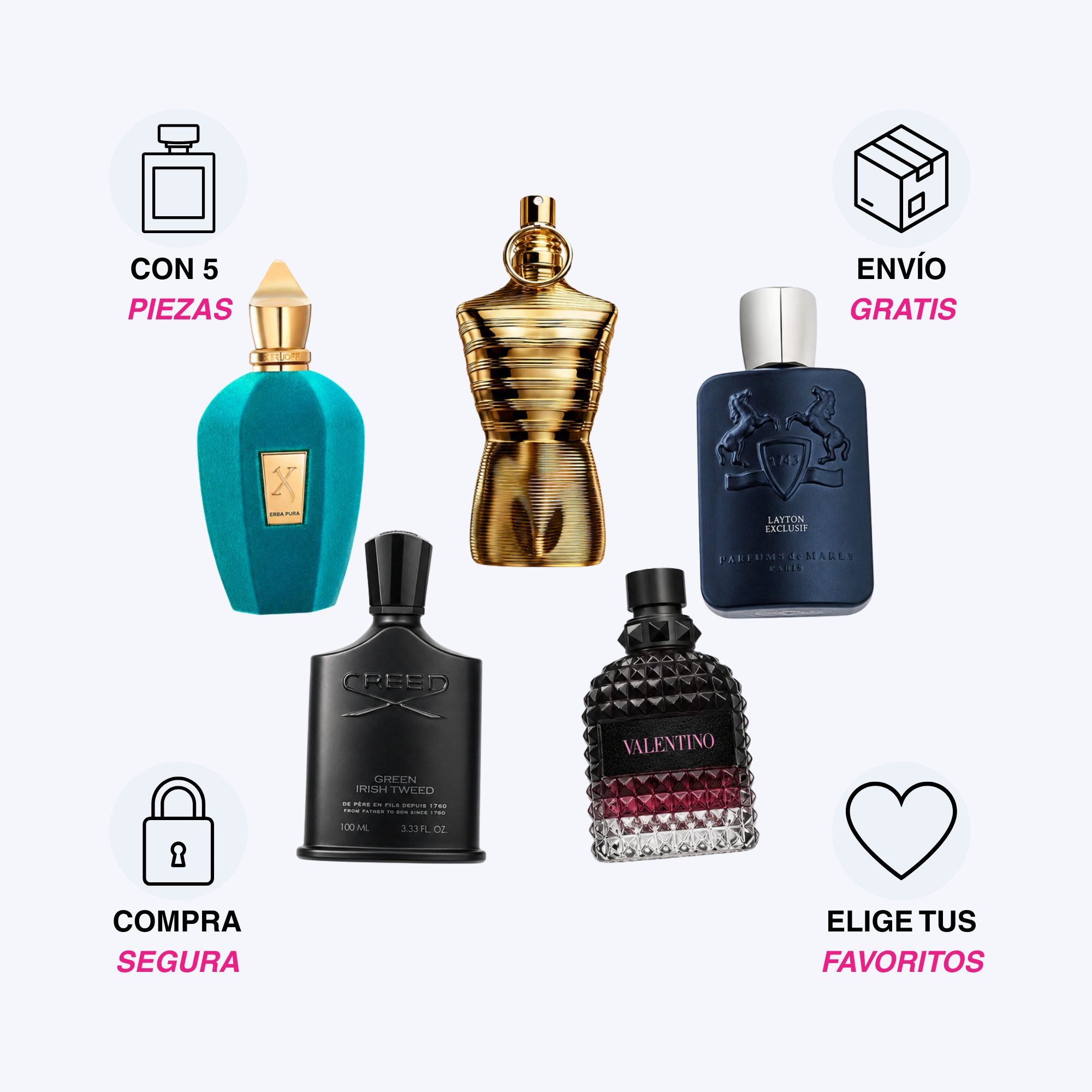 PACK DE 5 PERFUMES